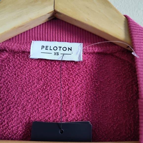 Peloton Everyday Oversized Crewneck Sweatshirt Pink XS NWT - Picture 6 of 6